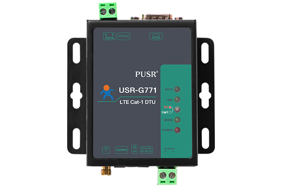 RS232/RS485 serial to cellular LTE Cat.1