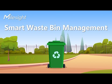 Smart Waste Bin Management Using EM310-UDL LoRaWAN Ultrasonic Distance/Level Sensor